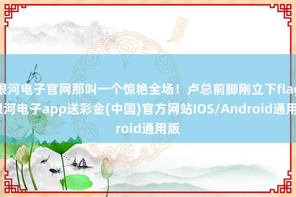 银河电子官网那叫一个惊艳全场！卢总前脚刚立下flag-银河电子app送彩金(中国)官方网站IOS/Android通用版