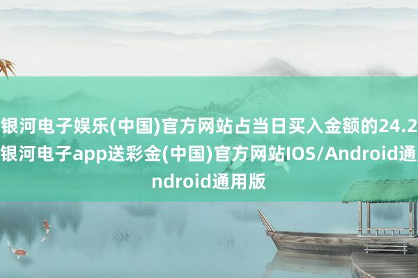 银河电子娱乐(中国)官方网站占当日买入金额的24.23%-银河电子app送彩金(中国)官方网站IOS/Android通用版