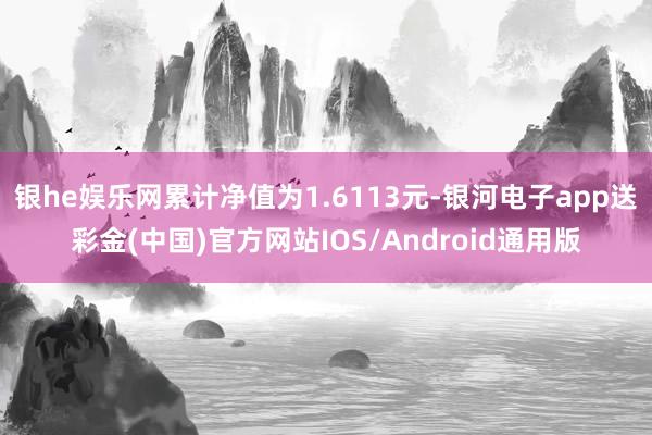 银he娱乐网累计净值为1.6113元-银河电子app送彩金(中国)官方网站IOS/Android通用版