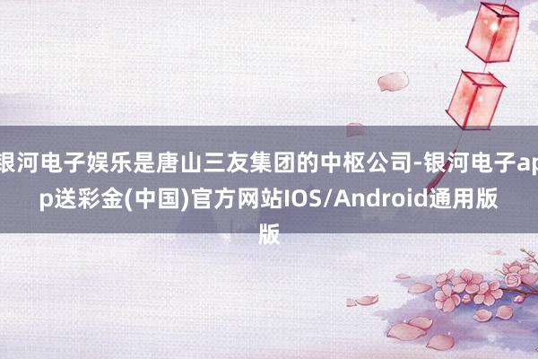 银河电子娱乐是唐山三友集团的中枢公司-银河电子app送彩金(中国)官方网站IOS/Android通用版