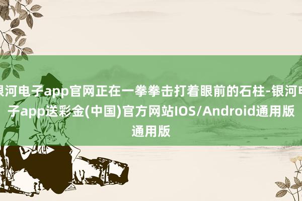 银河电子app官网正在一拳拳击打着眼前的石柱-银河电子app送彩金(中国)官方网站IOS/Android通用版