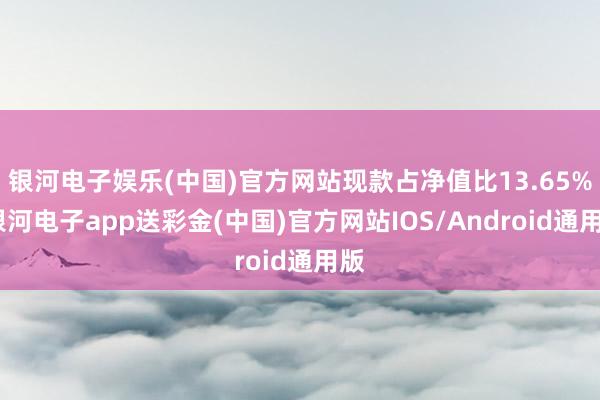 银河电子娱乐(中国)官方网站现款占净值比13.65%-银河电子app送彩金(中国)官方网站IOS/Android通用版