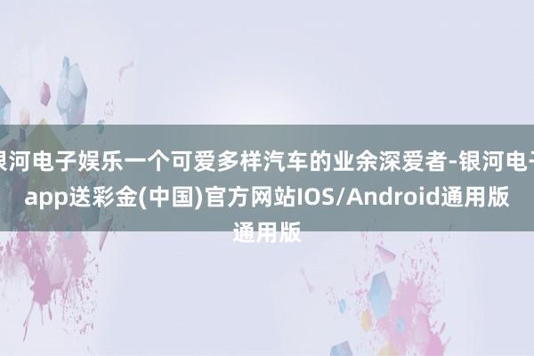 银河电子娱乐一个可爱多样汽车的业余深爱者-银河电子app送彩金(中国)官方网站IOS/Android通用版