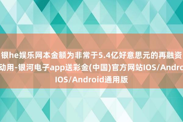 银he娱乐网本金额为非常于5.4亿好意思元的再融资信贷已获动用-银河电子app送彩金(中国)官方网站IOS/Android通用版