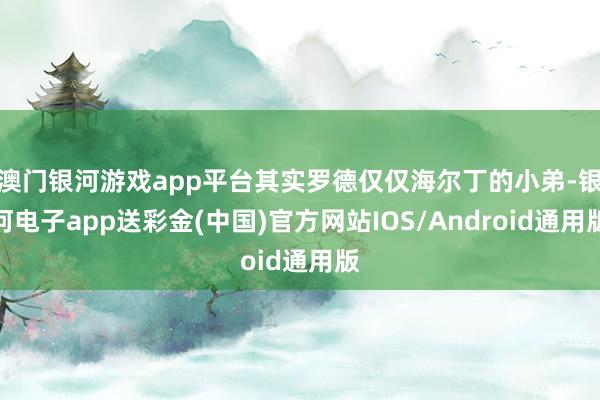 澳门银河游戏app平台其实罗德仅仅海尔丁的小弟-银河电子app送彩金(中国)官方网站IOS/Android通用版