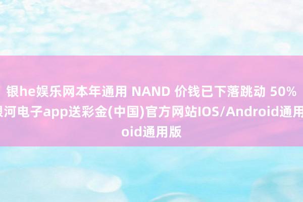 银he娱乐网本年通用 NAND 价钱已下落跳动 50%-银河电子app送彩金(中国)官方网站IOS/Android通用版