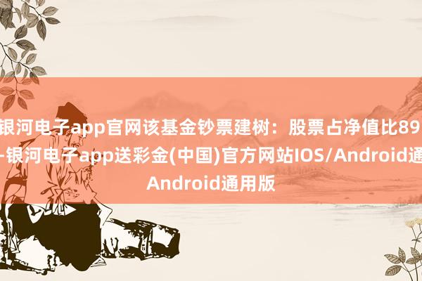 银河电子app官网该基金钞票建树：股票占净值比89.97%-银河电子app送彩金(中国)官方网站IOS/Android通用版