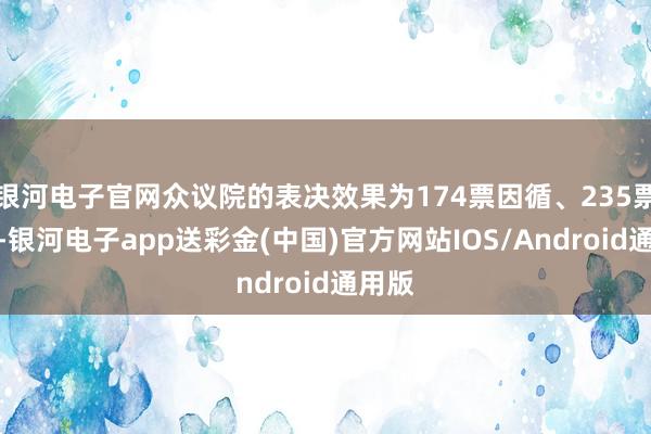 银河电子官网众议院的表决效果为174票因循、235票反对-银河电子app送彩金(中国)官方网站IOS/Android通用版