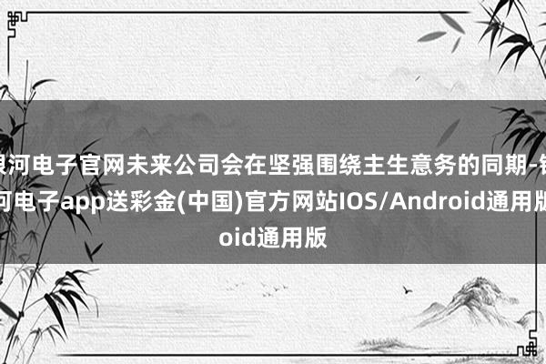 银河电子官网未来公司会在坚强围绕主生意务的同期-银河电子app送彩金(中国)官方网站IOS/Android通用版